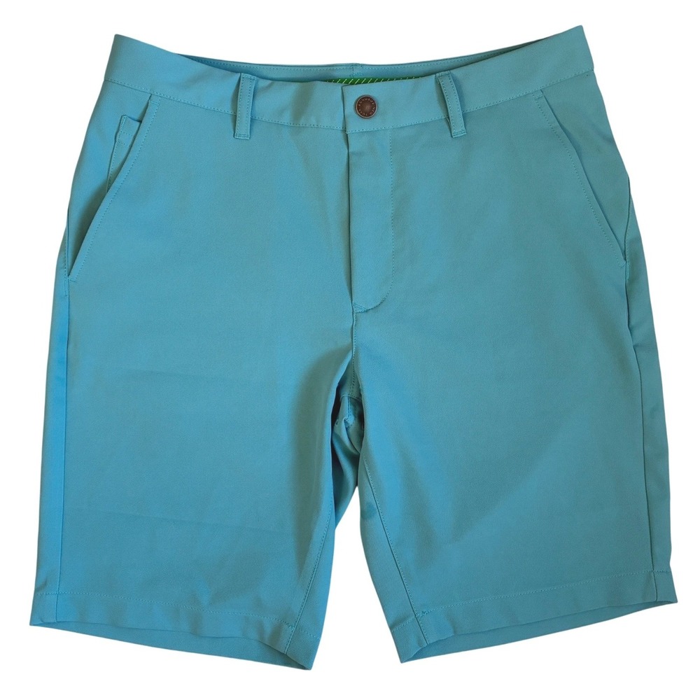 Bonobos Golf Mens 32 Turquoise Blue Performance Golf Shorts 10" Inseam NWOT